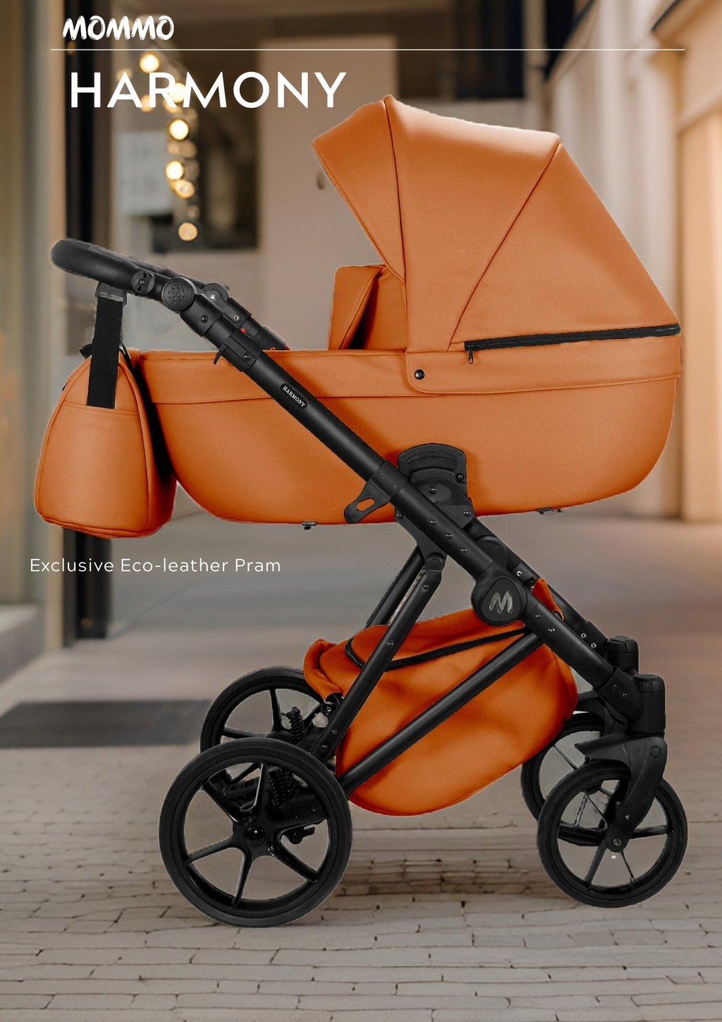 MOMMO Harmony 2-in-1 Stroller – Orange – image 5