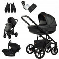 MOMMO Deluxe 3-in-1 Stroller – Black – image 1