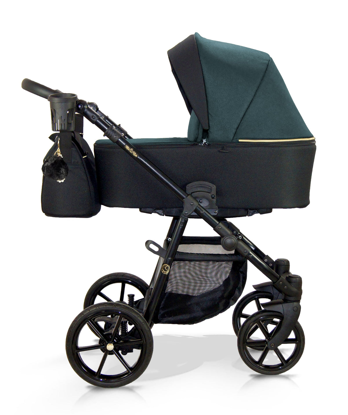 Wózek dziecięcy Milukids Risso 2w1 - RIS-14 (złoty stelaż)