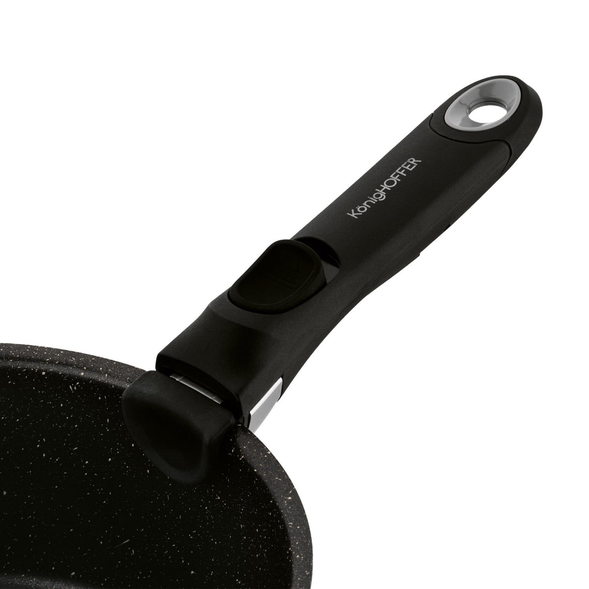 Konighoffer Spinel Black Cookware Set – 16/18/20 cm, Detachable Handle - photo 5