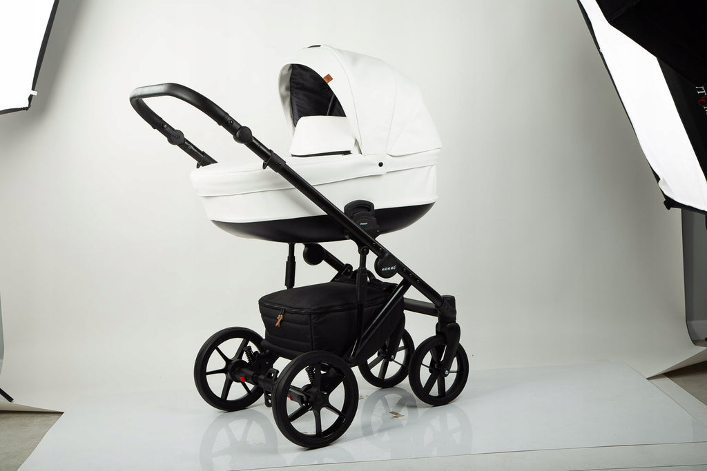 MOMMO Deluxe 3-in-1 Stroller – White – image 2