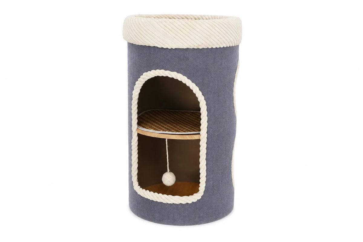 Kunert Cat scratching tower Coco 2-in-1 with bed – grey - photo 8