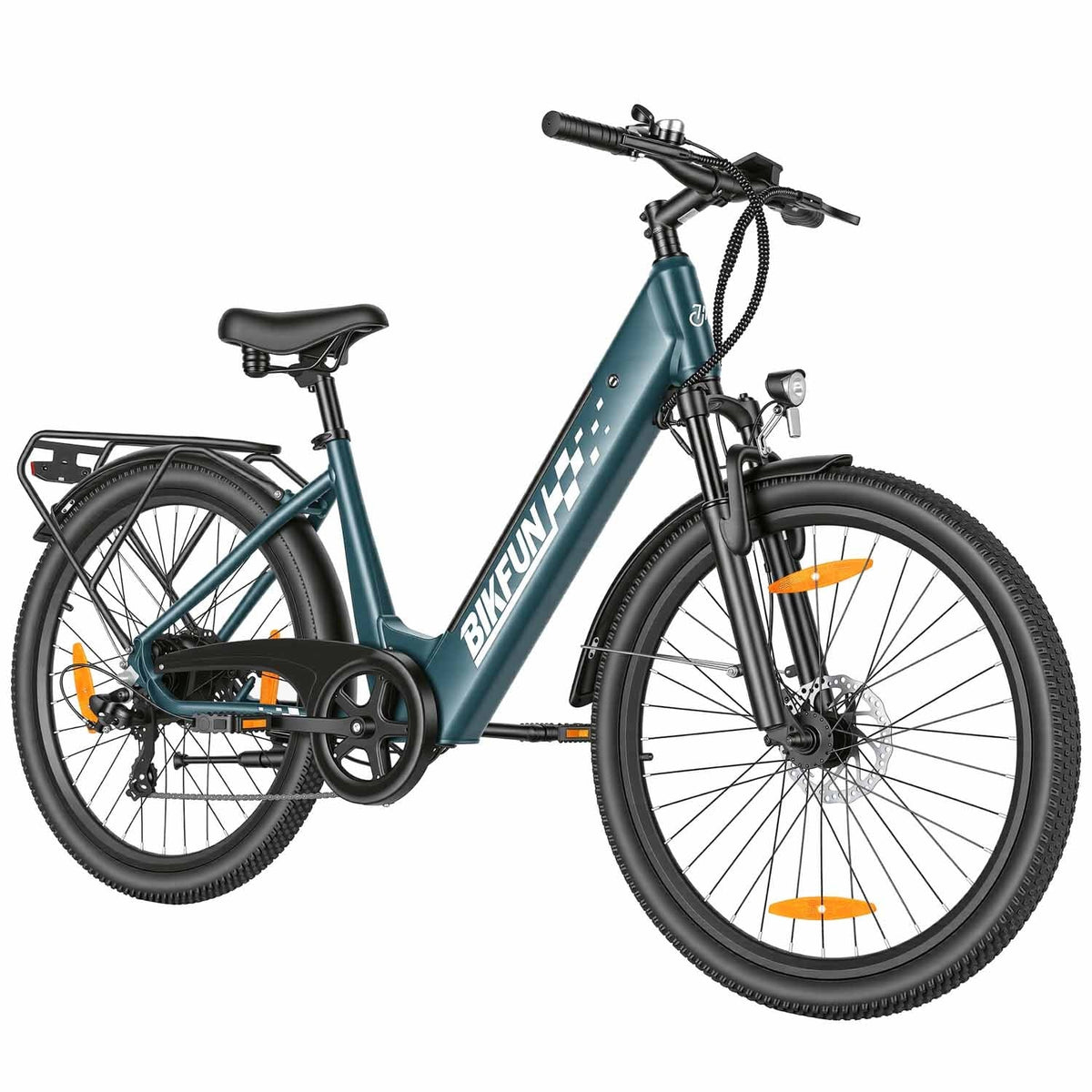 Bikfun AMAK00053 Women's Electric Bike 26" – Dark Green - photo 8