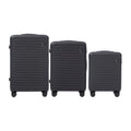 Wings Coot 3-Piece Hard Shell Suitcase Set – Black