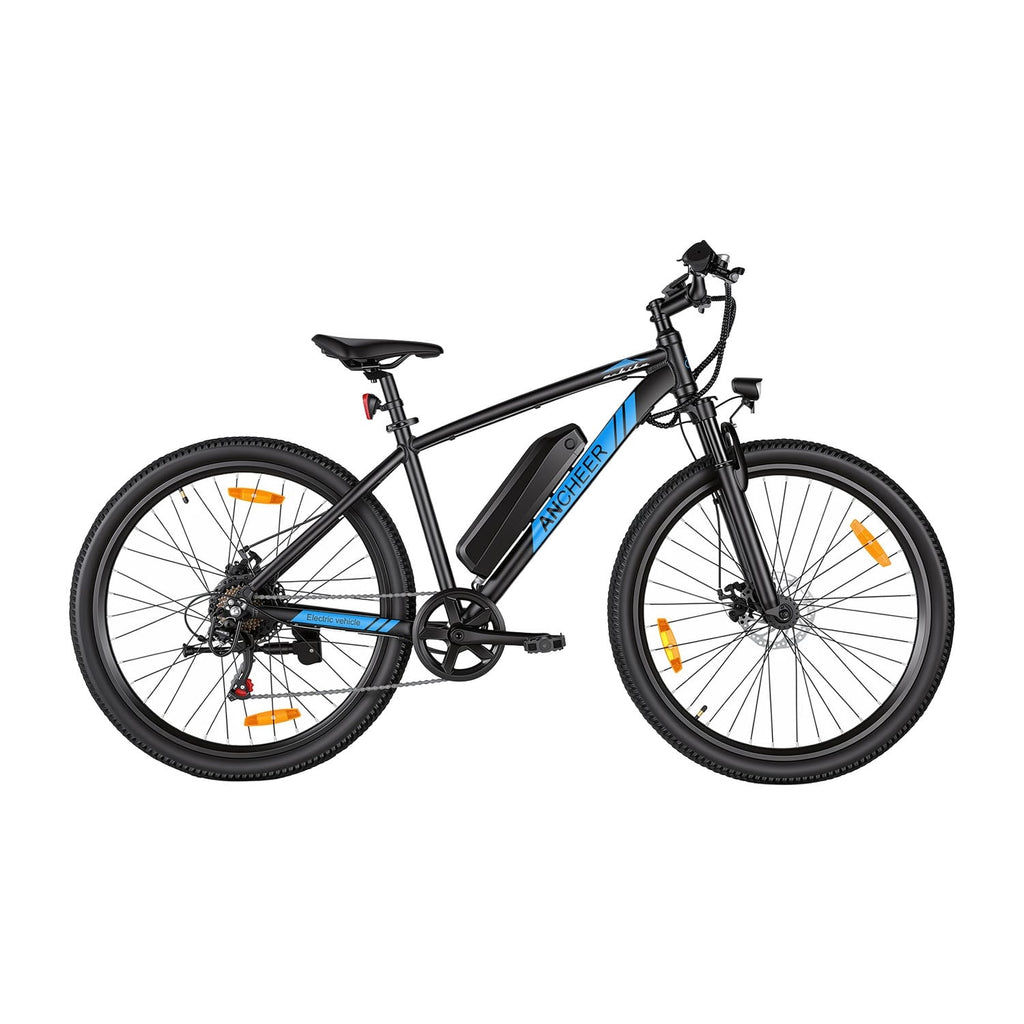Ancheer Electric Mountain Bike 27.5" – Black / Blue - photo 2
