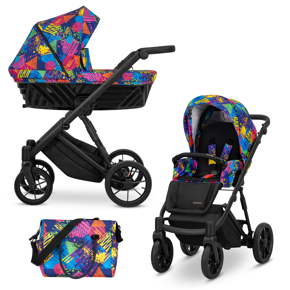 Kunert Ivento 2-in-1 Stroller – Colors Impresion – image 1