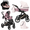 Kunert Lazzio Premium 3-in-1 Stroller – Pink Eco – image 1