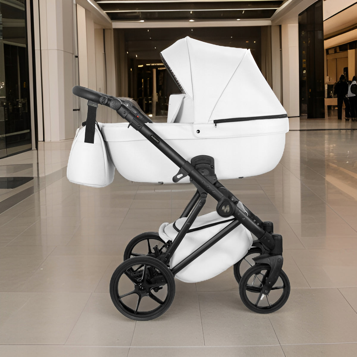MOMMO Harmony 3-in-1 Stroller – White – image 8