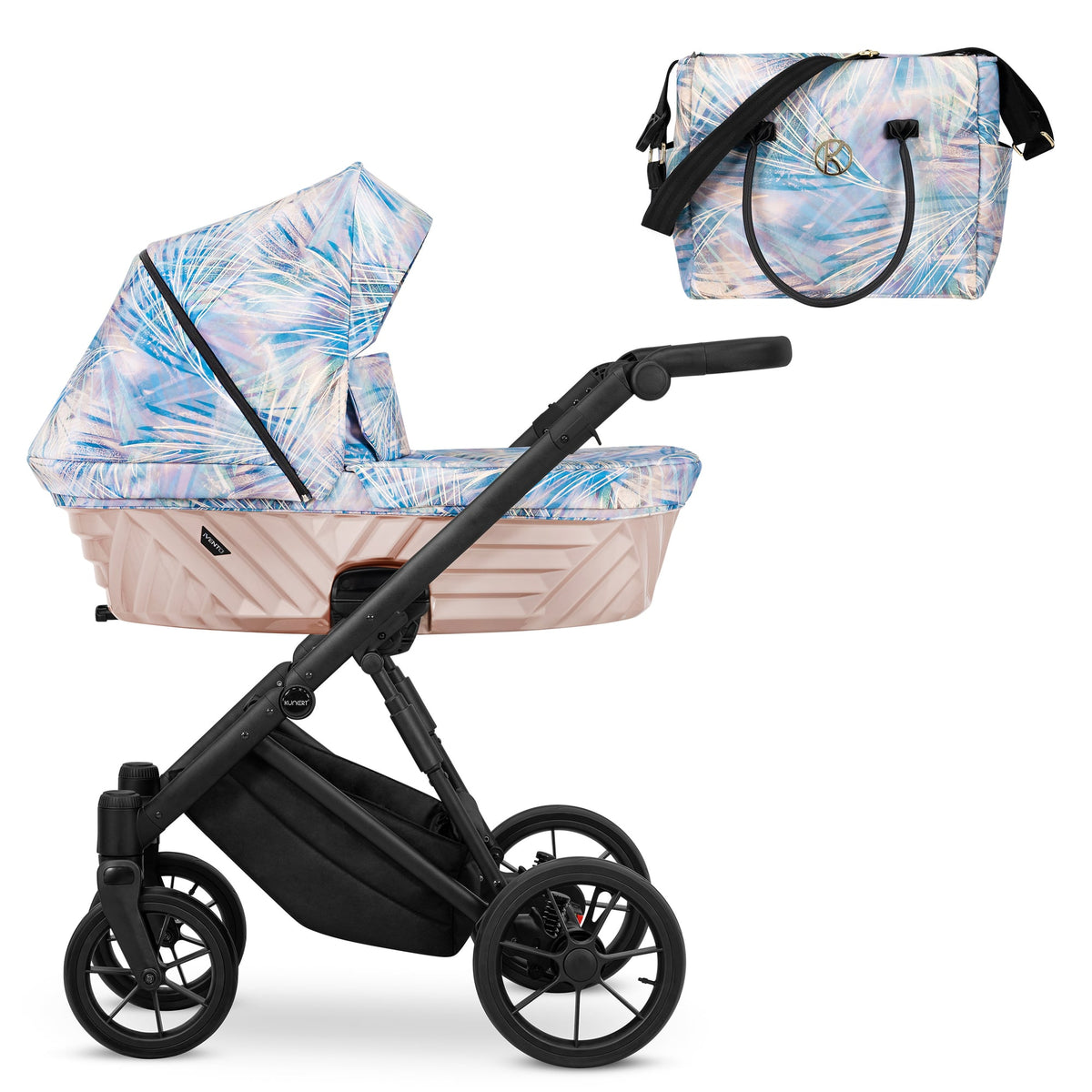 Kunert Ivento kinderwagen met reiswieg – Pastelgras