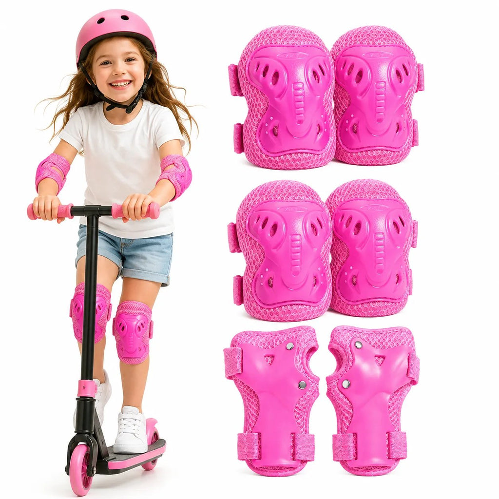 Kunert Kids protective gear set Megi 2, 6-piece: knee, elbow and wrist guards – pink
