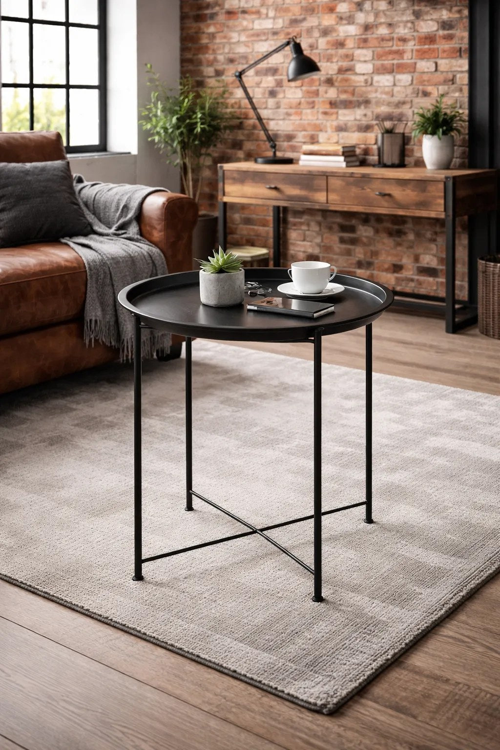 Kunert Loft side table Fina with removable tray - photo 2