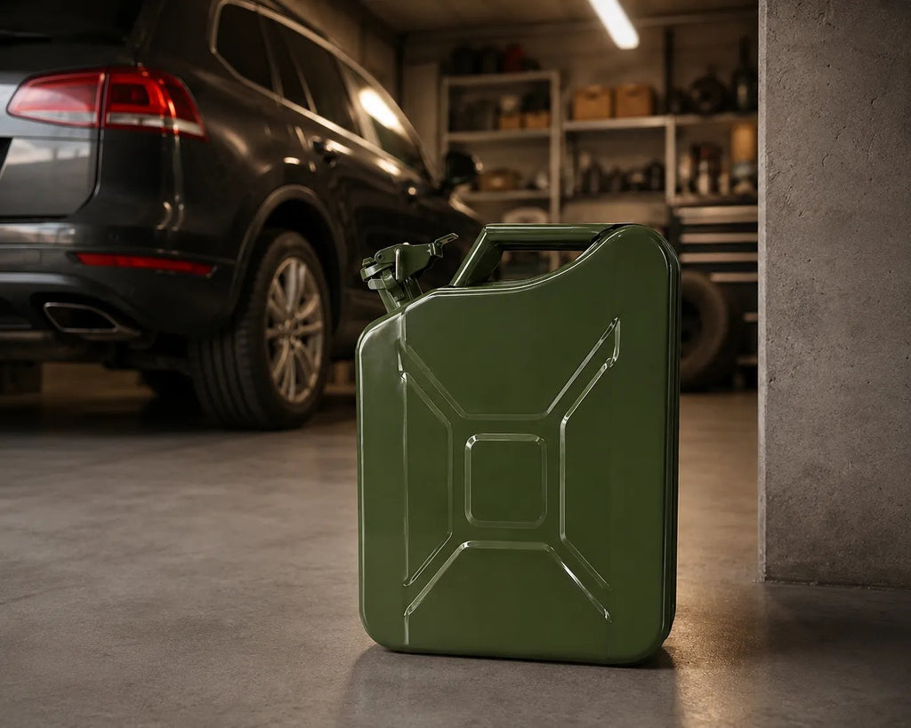 Kunert Metal fuel canister 20 L with funnel, green - photo 2