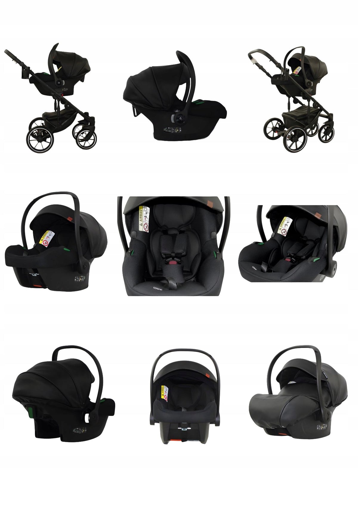 MOMMO Deluxe 3-in-1 Stroller – Mint – image 11