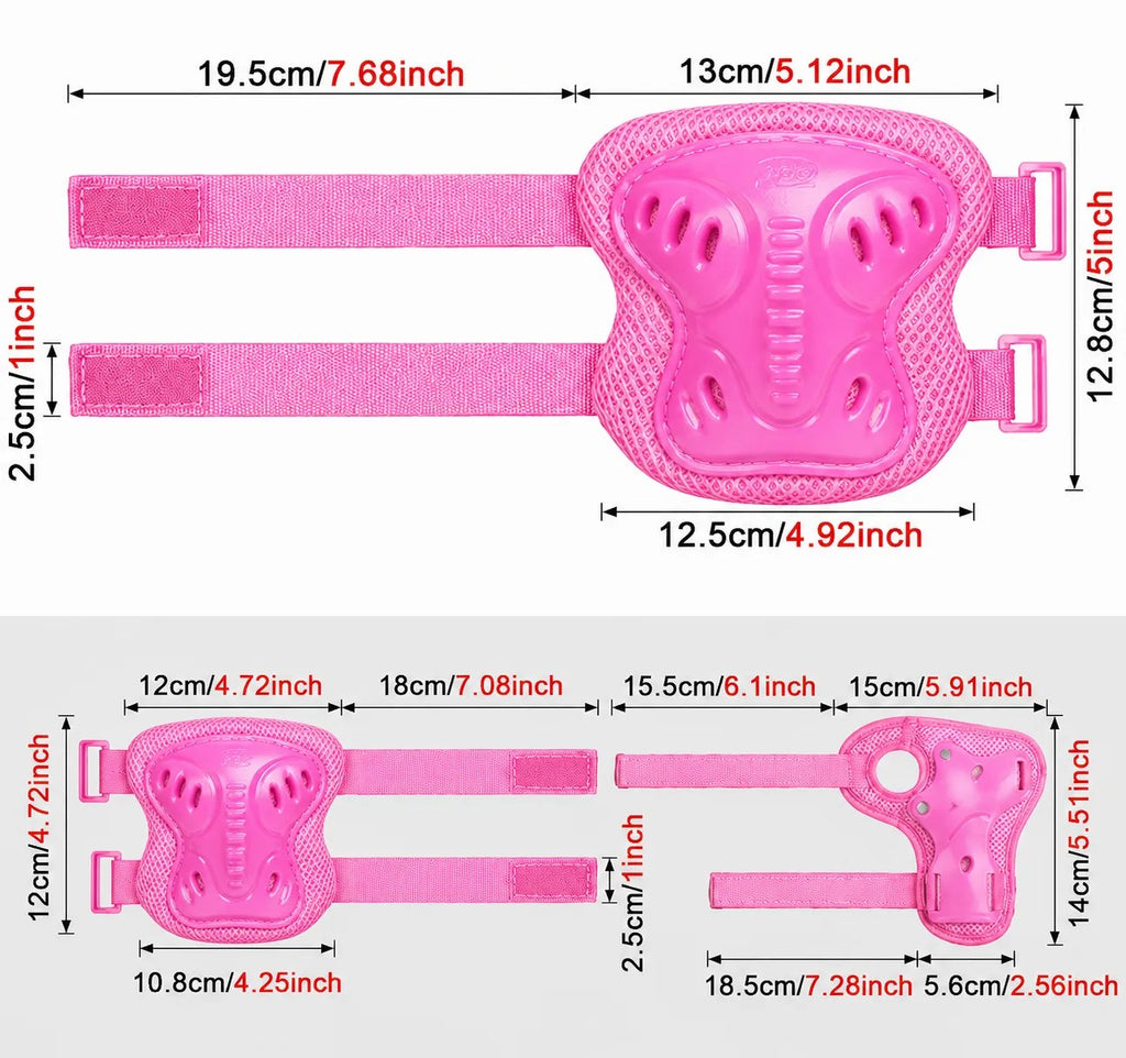 Kunert Kids protective gear set Megi 2, 6-piece: knee, elbow and wrist guards – pink - photo 8