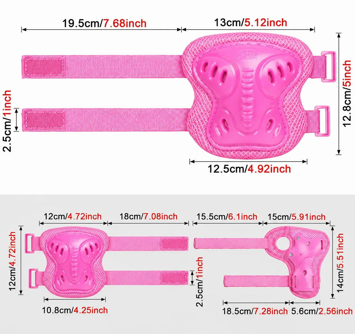 Kunert Kids protective gear set Megi 2, 6-piece: knee, elbow and wrist guards – pink - photo 8