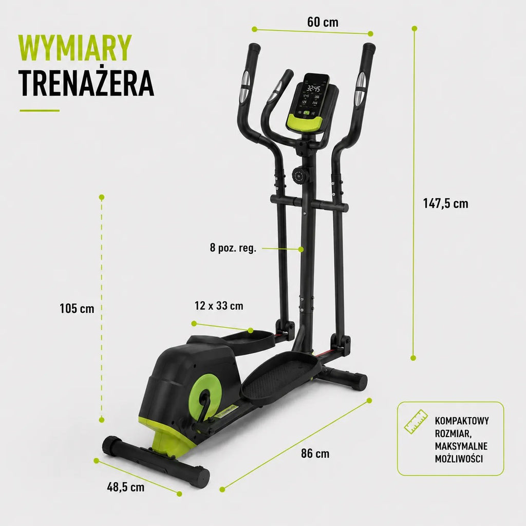 Kunert Magnetic elliptical trainer MOTION – black-yellow - photo 9