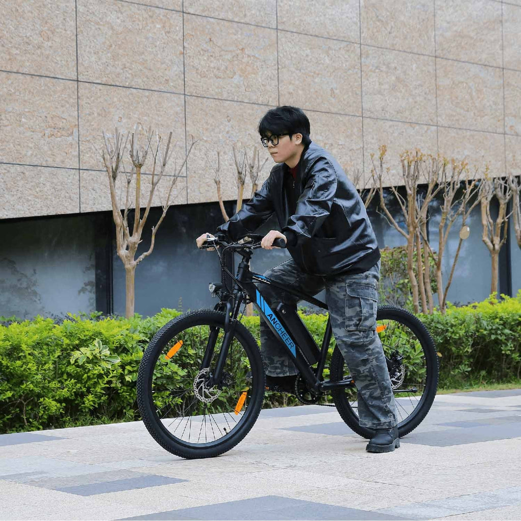 Ancheer Electric Mountain Bike 27.5" – Black / Blue - photo 12