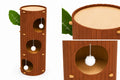 Kunert Cat scratching post Rocky tree trunk with 3 caves