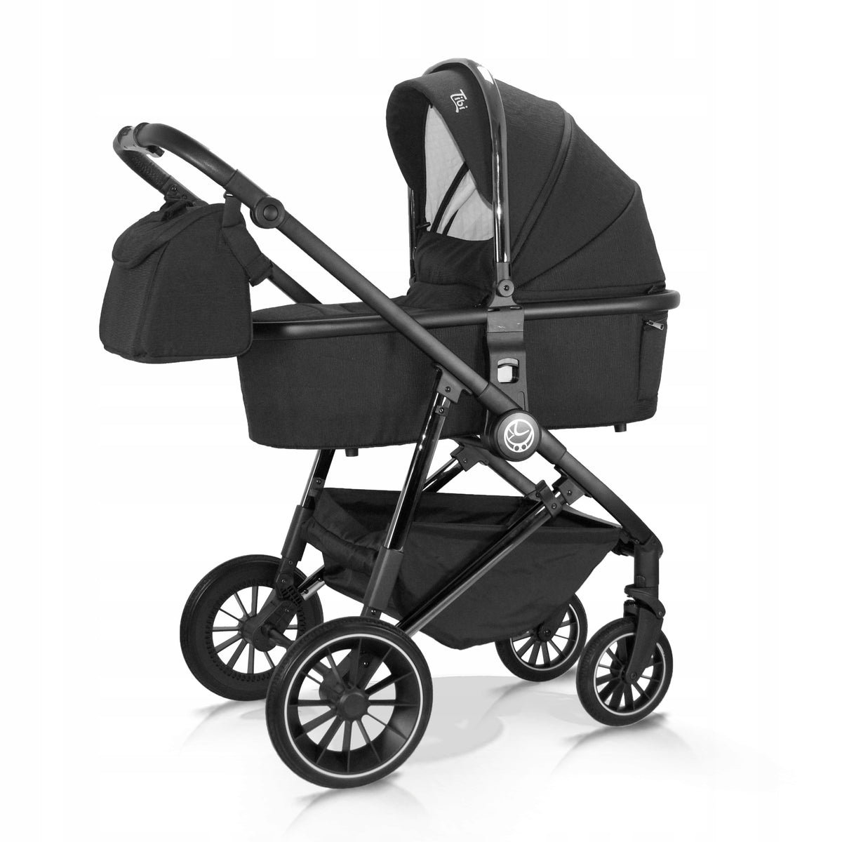 Milukids Tibi 3-in-1 Stroller – Black Electropolished – image 2
