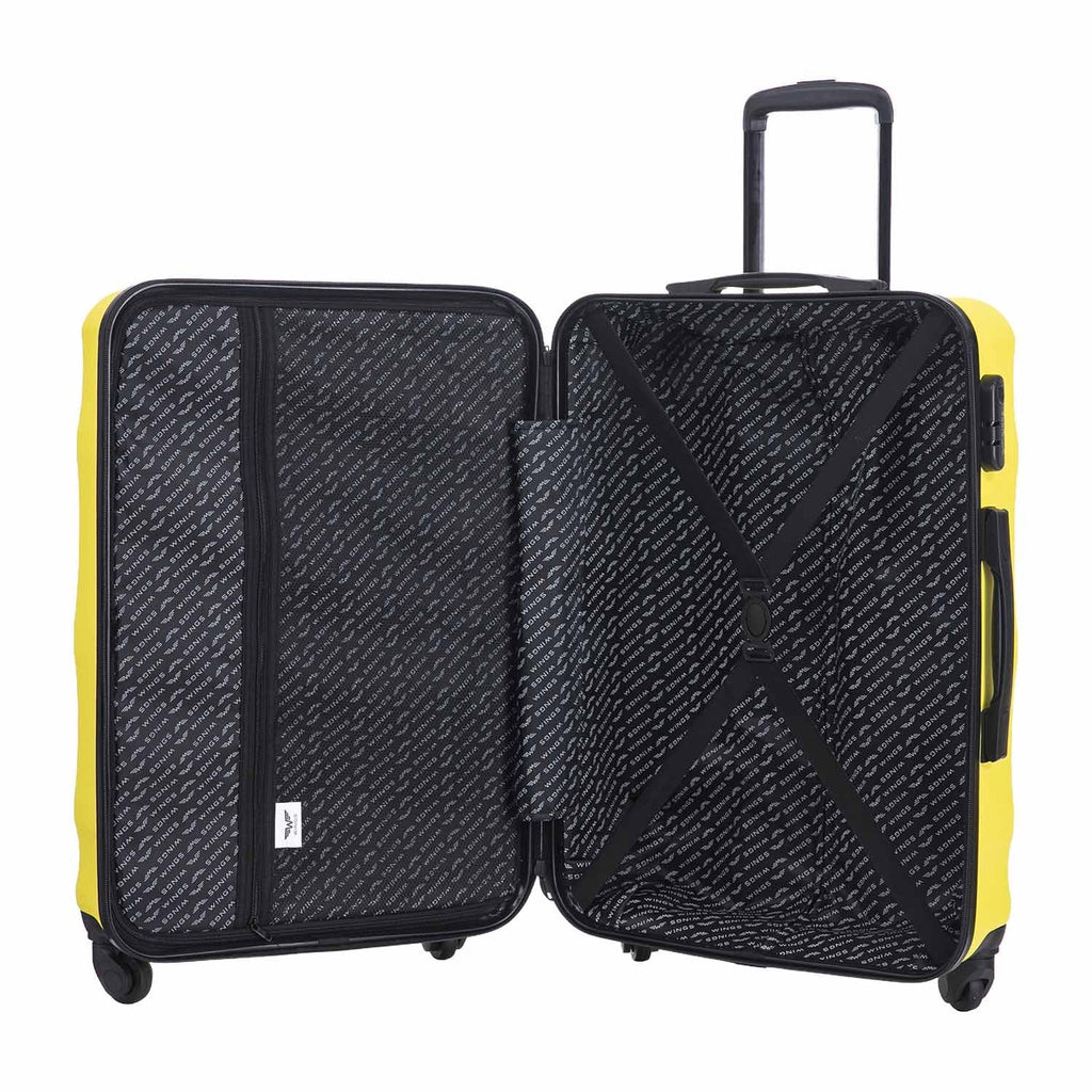 Wings Vulture 3-Piece Hard Shell Suitcase Set – Yellow - photo 10