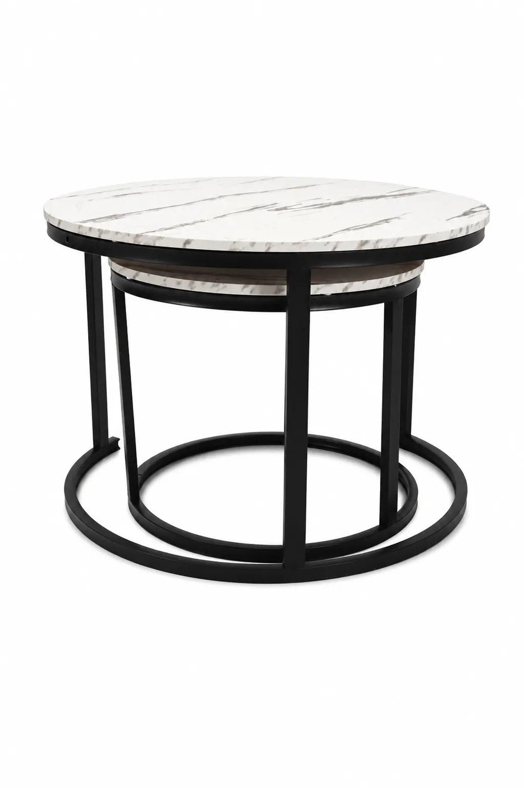 Kunert Coffee table set Alpine, 2 nesting tables, marble look - photo 9