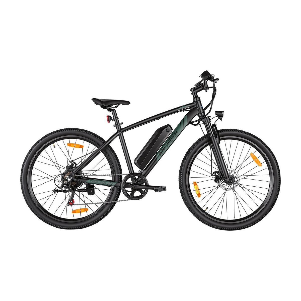 Ancheer Electric Mountain Bike 27.5" – Black / Green - photo 2
