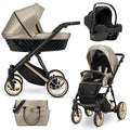 Kunert Ivento Premium 3-in-1 Stroller – Eco Cappucino Metalic – image 1
