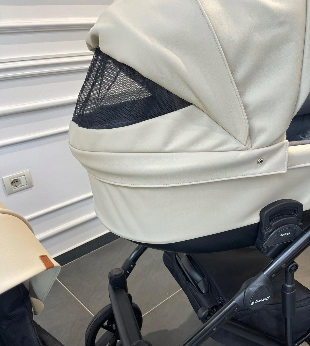 MOMMO Deluxe 3-in-1 Stroller – Beige – image 13