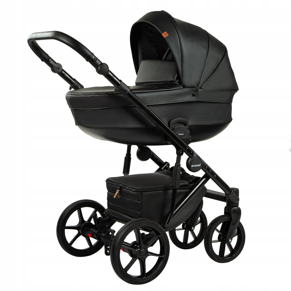 MOMMO Deluxe 3-in-1 Stroller – Black – image 6