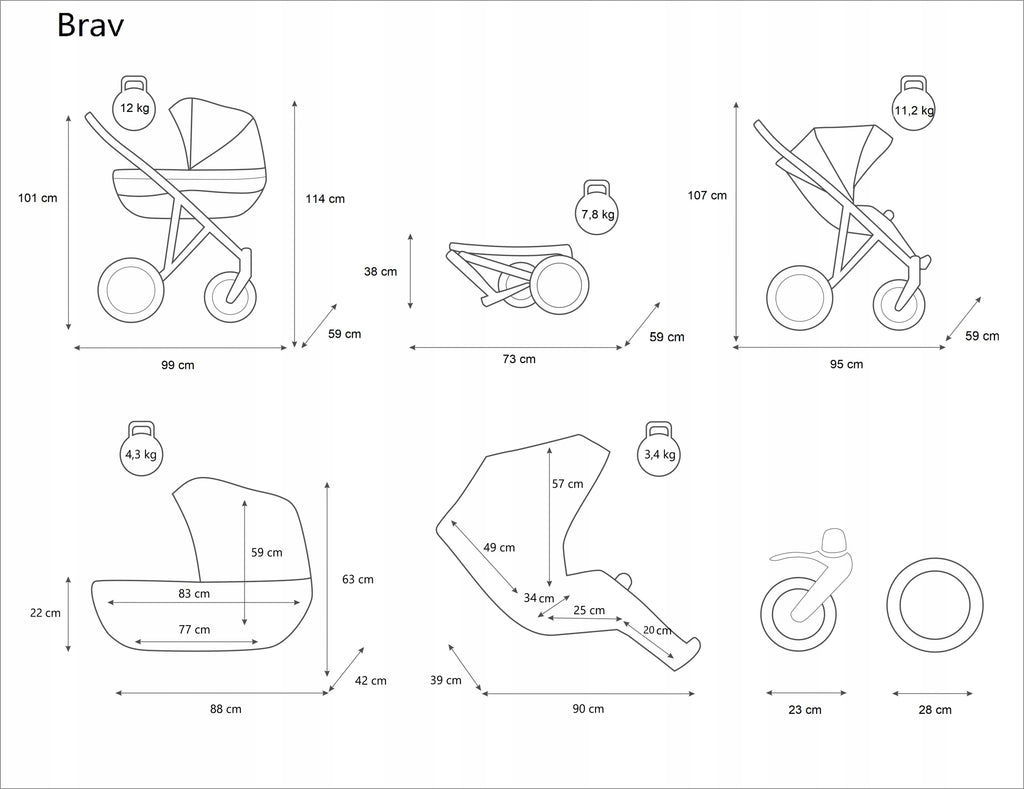 Kunert Brav 2-in-1 Stroller – Cappuccino – image 10