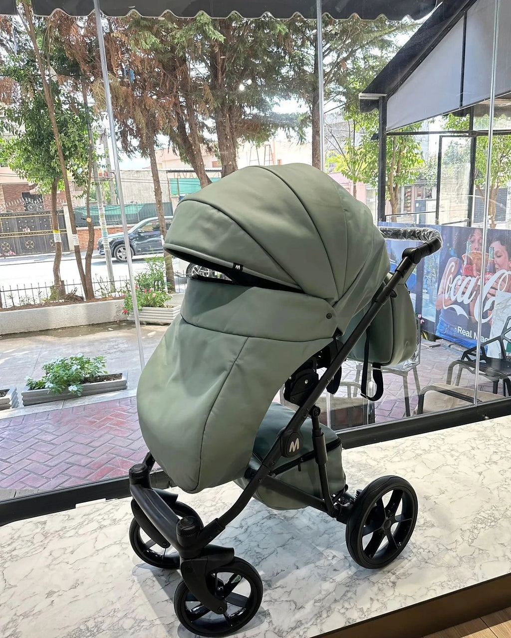 MOMMO Deluxe 3-in-1 Stroller – Mint – image 12