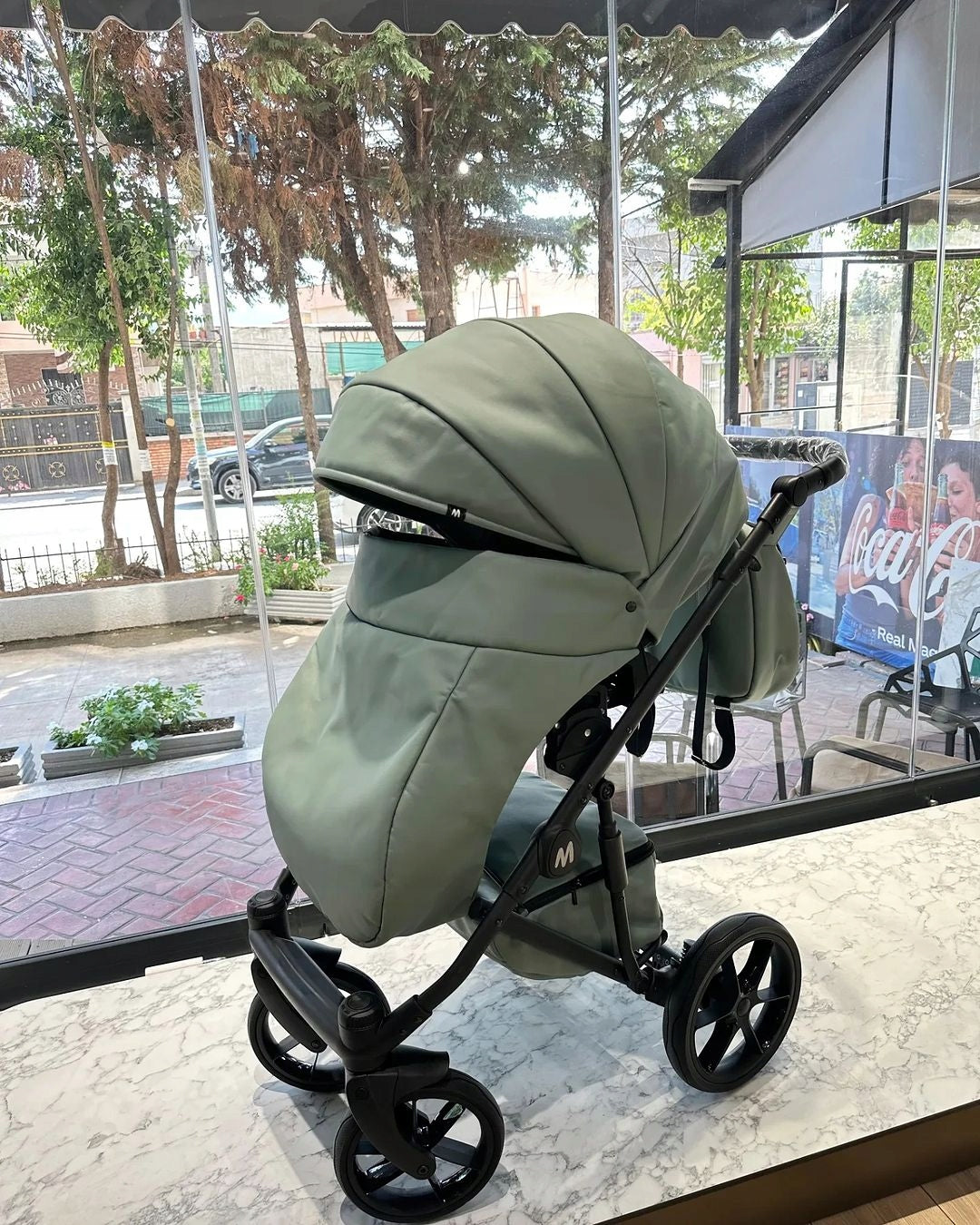 MOMMO Deluxe 3-in-1 Stroller – Mint – image 12