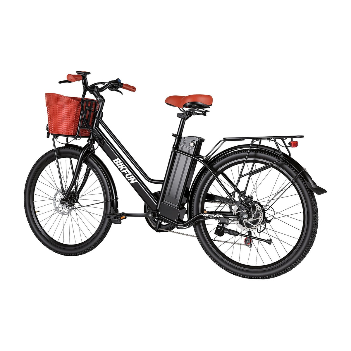 Bikfun AMAK00052 Women's Electric Bike 26" – Black - photo 15