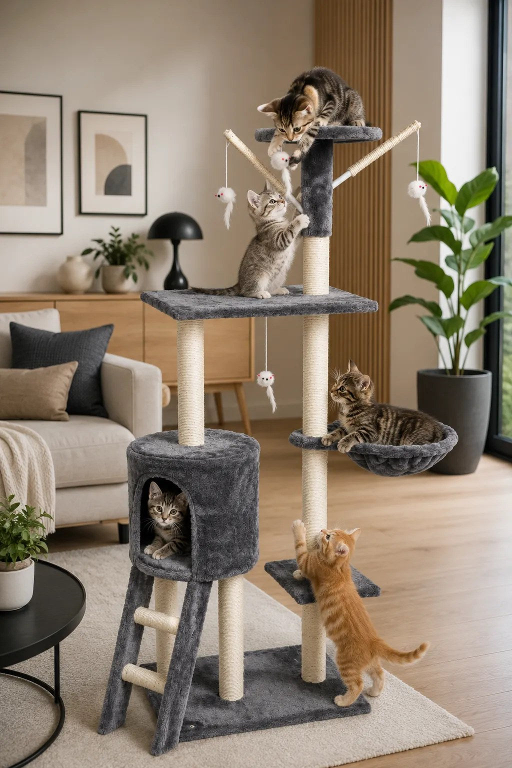 Kunert Cat tree Paradise with cave, hammock and ladder - photo 9