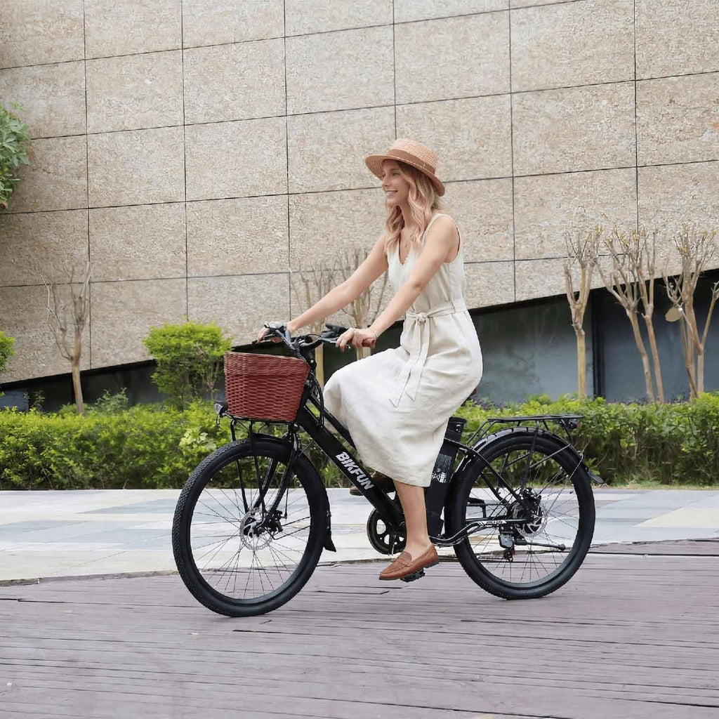 Bikfun AMAK00052 Women's Electric Bike 26" – Black - photo 11