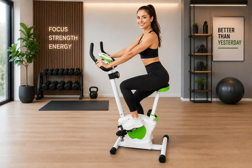 Kunert Foldable magnetic exercise bike AXON – white - photo 7