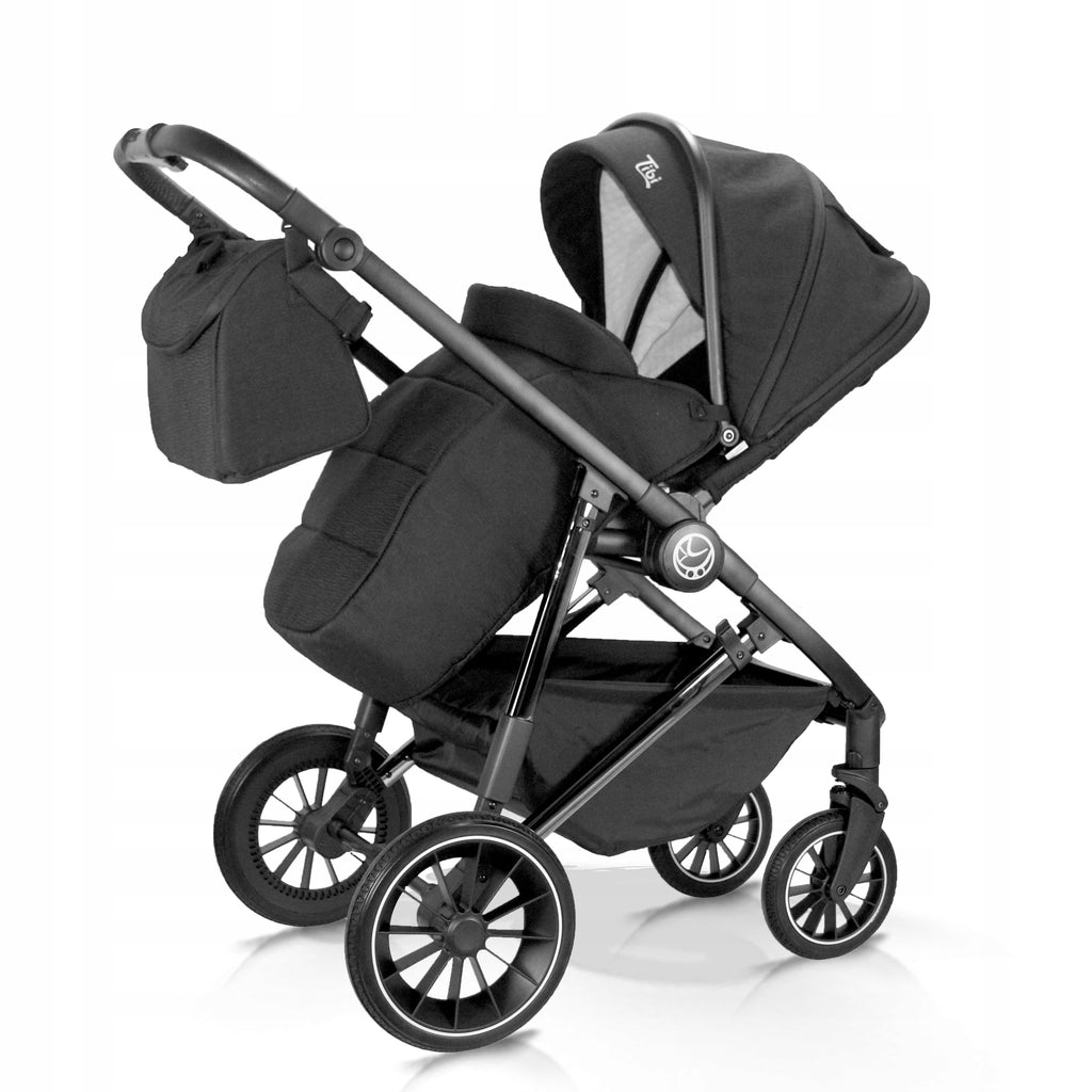Milukids Tibi 2-in-1 Stroller – Black Electropolished – image 10