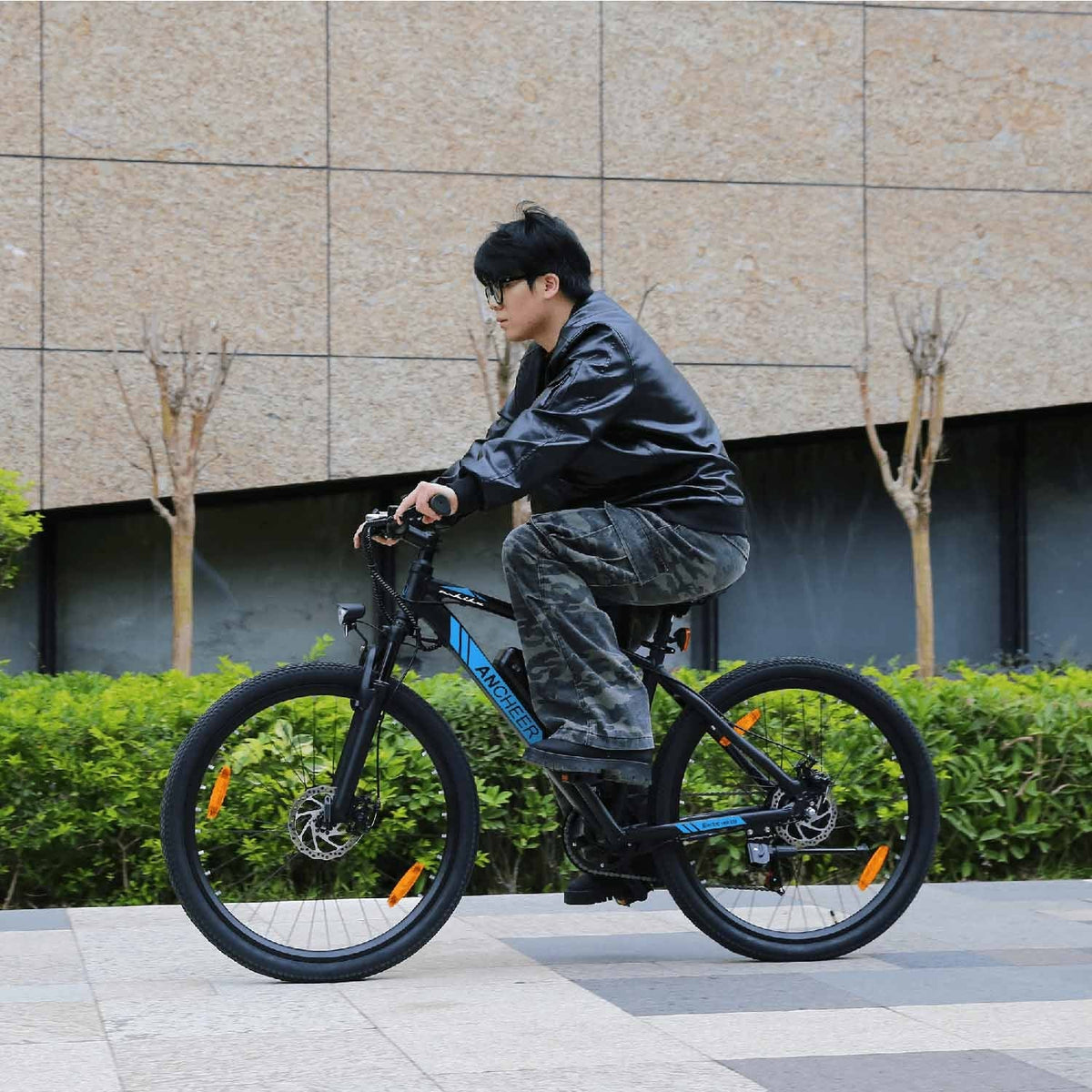 Ancheer Electric Mountain Bike 27.5" – Black / Blue - photo 11