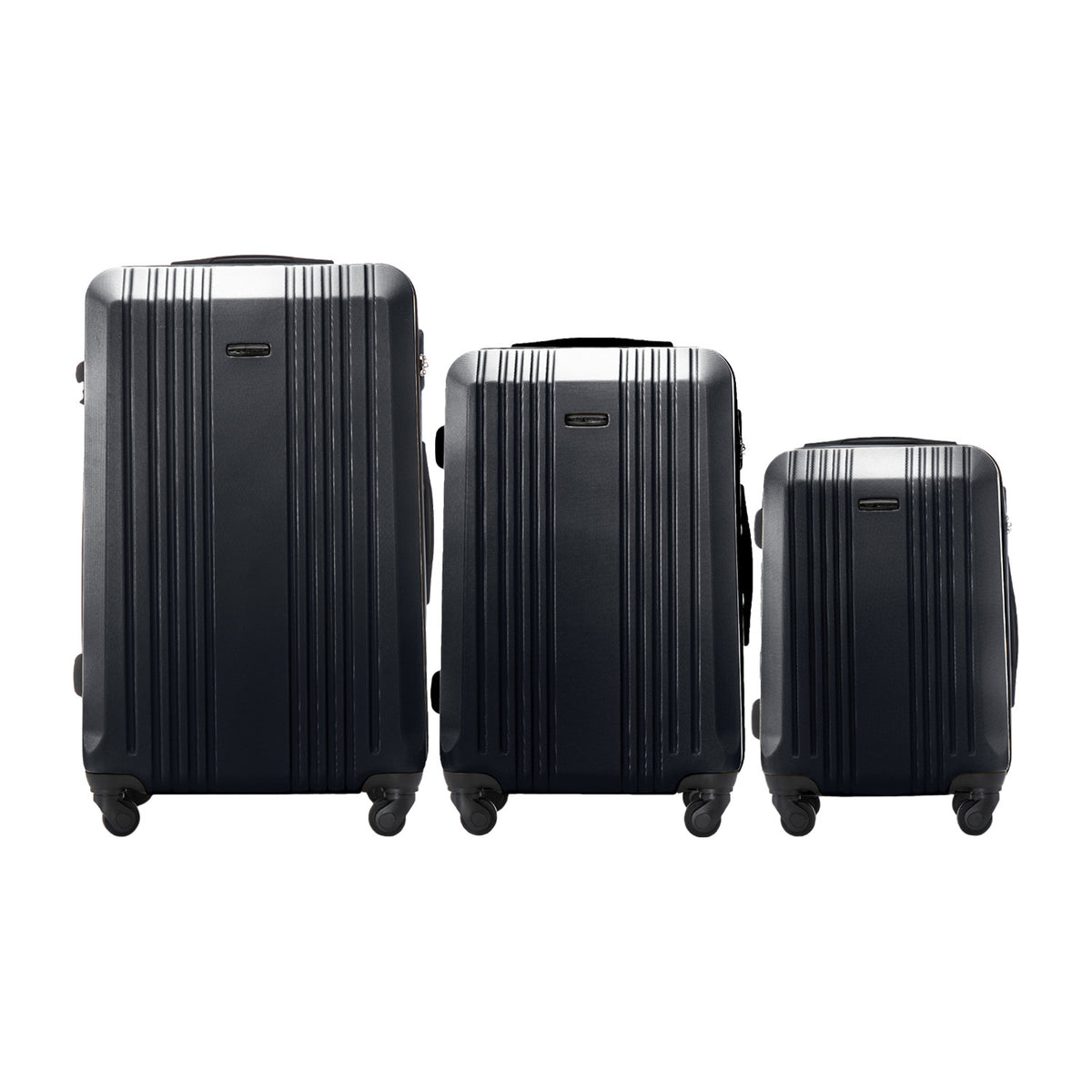 Wings Kestrel 3-Piece Hard Shell Suitcase Set – Dark Grey