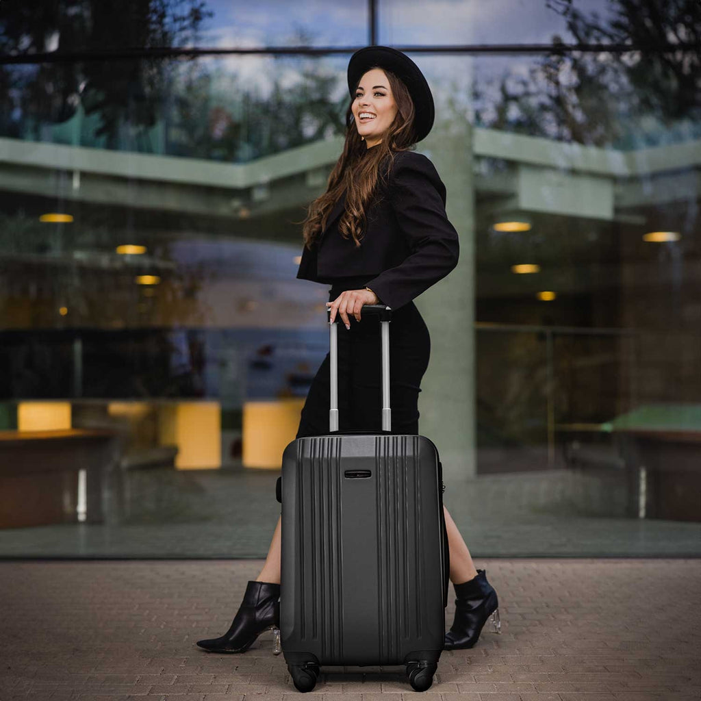 Wings Kestrel 3-Piece Hard Shell Suitcase Set – Dark Grey - photo 4
