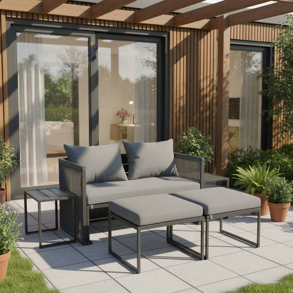 Sanico Goldgarden Sky Garden Furniture Set – 11 Pieces, Black - photo 7