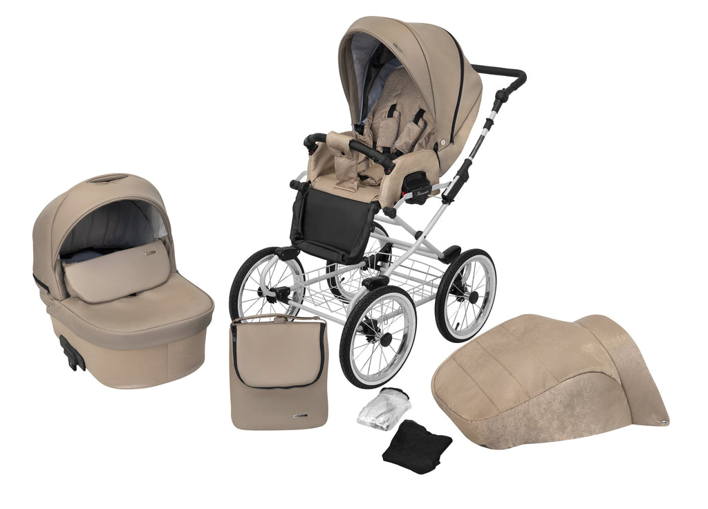 Kunert Romantic 2-in-1 Stroller – Cappuccino Eco – image 1