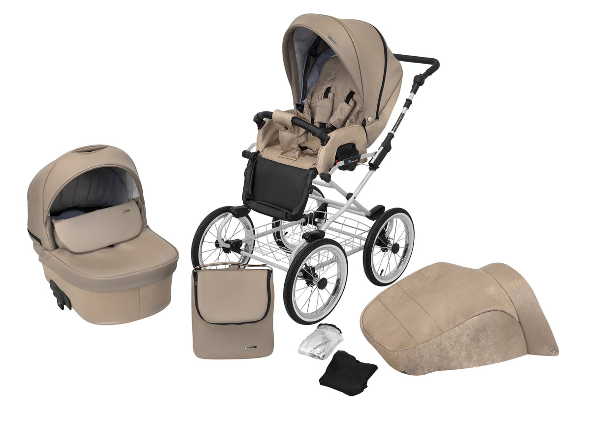 Kunert Romantic 2-in-1 Stroller – Cappuccino Eco – image 1