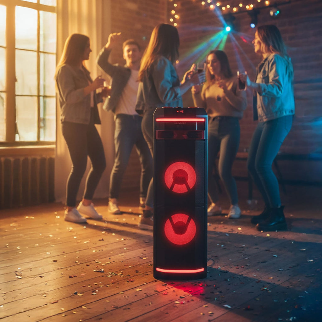 Blaupunkt PS1.1BD Party Speaker 1000 W – Karaoke, 2 Wireless Mics - photo 7