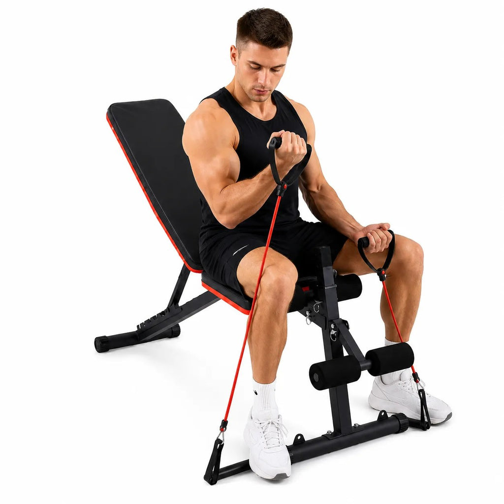 Kunert Weight bench BEN with preacher pad and bands - photo 6