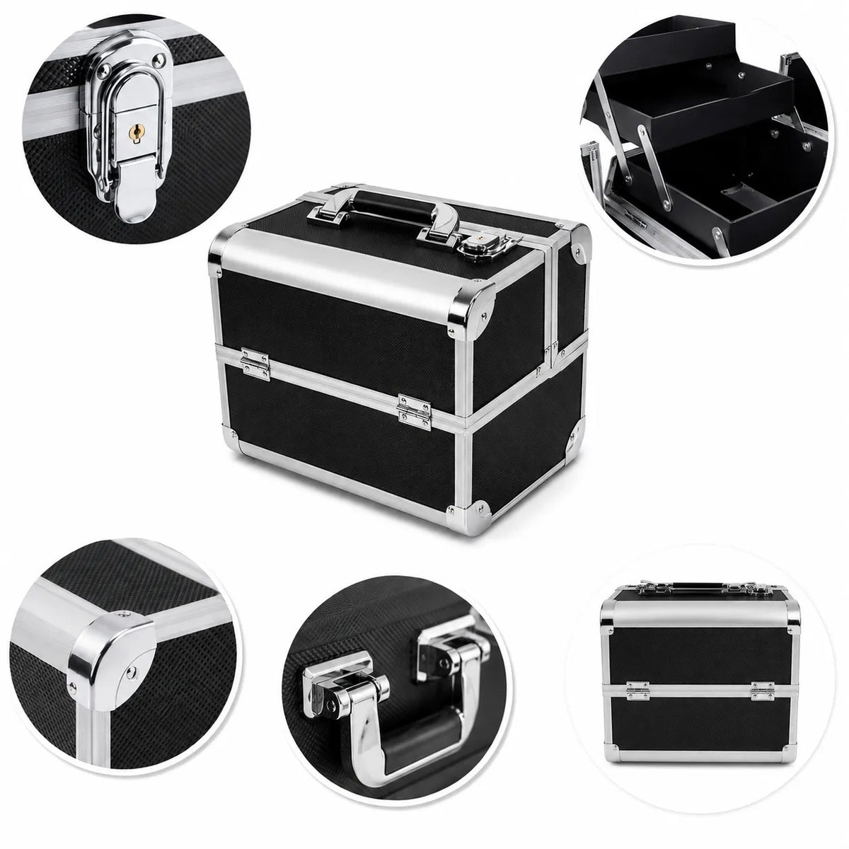 Kunert Aluminium beauty case Amara – black