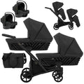 Kunert Ivento Duo 3-in-1 Twin Stroller – Black Pearl – image 1