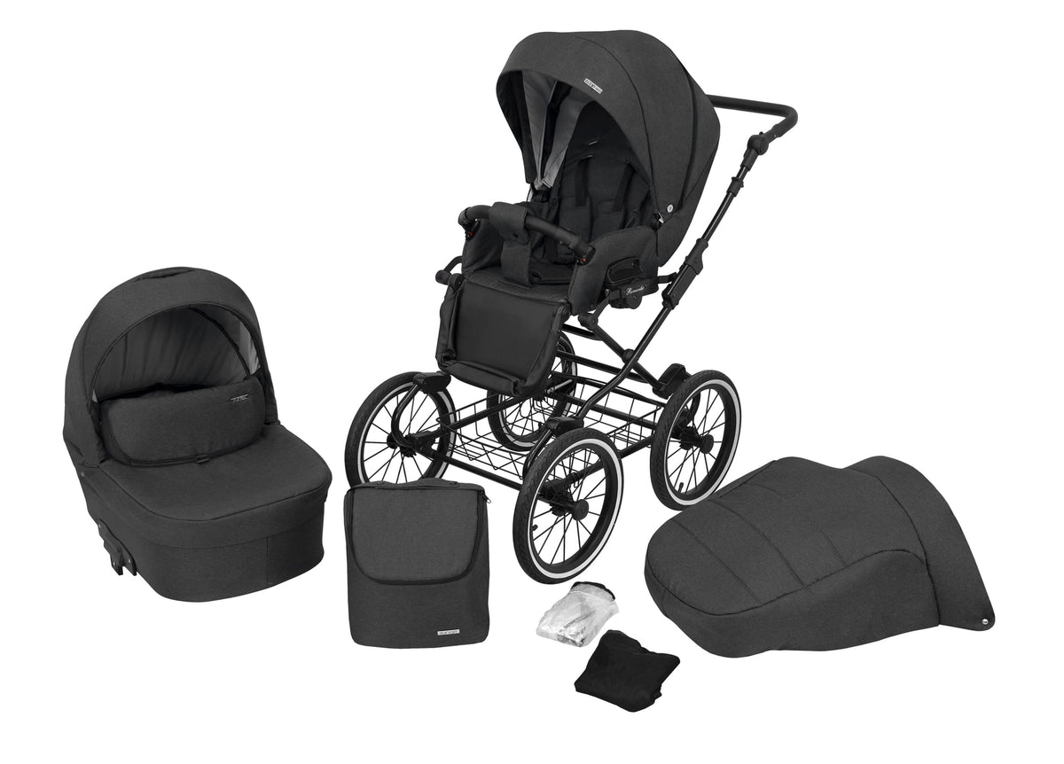 Kunert Romantic 2-in-1 Stroller – Anthracite – image 1