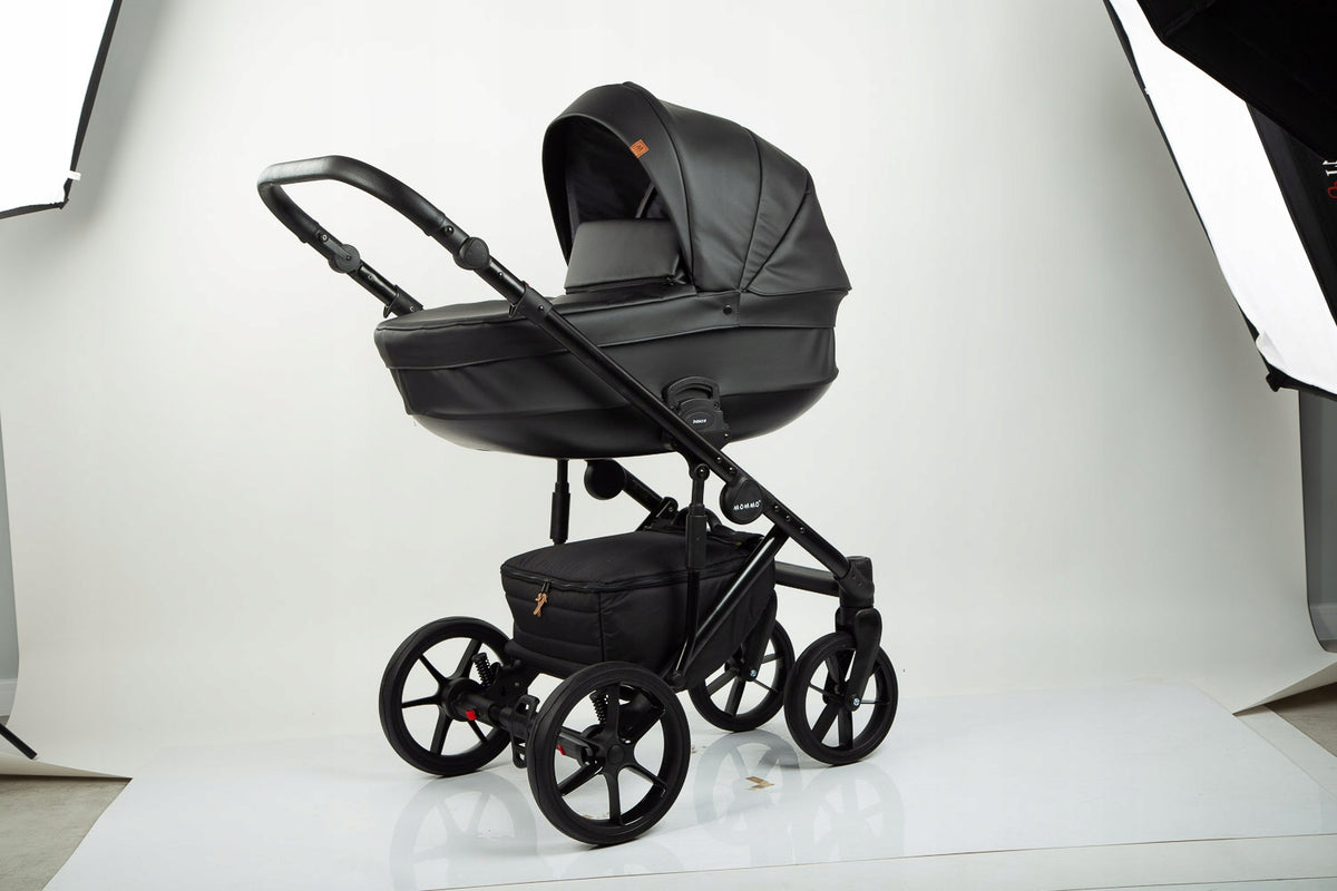 MOMMO Deluxe 3-in-1 Stroller – Black – image 2