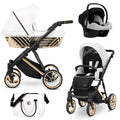 Kunert Ivento Glam Premium 3-in-1 Stroller – White Pearl – image 1